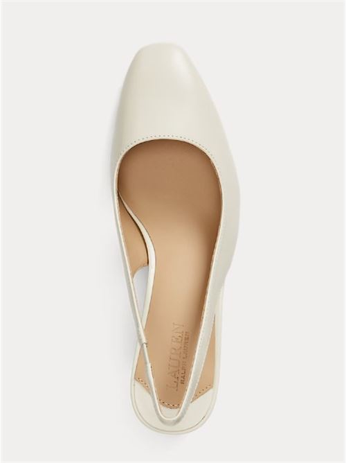 Décolleté slingback Klaire in pelle LAUREN RALPH LAUREN | KLAIRE-PUMPS-SLINGBACK.SOFT WHITE